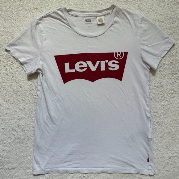 Levi's White Graphic Tee - Picture 1 of 2